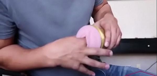  Step Sister Gives Brother A Hand With Fleshlight